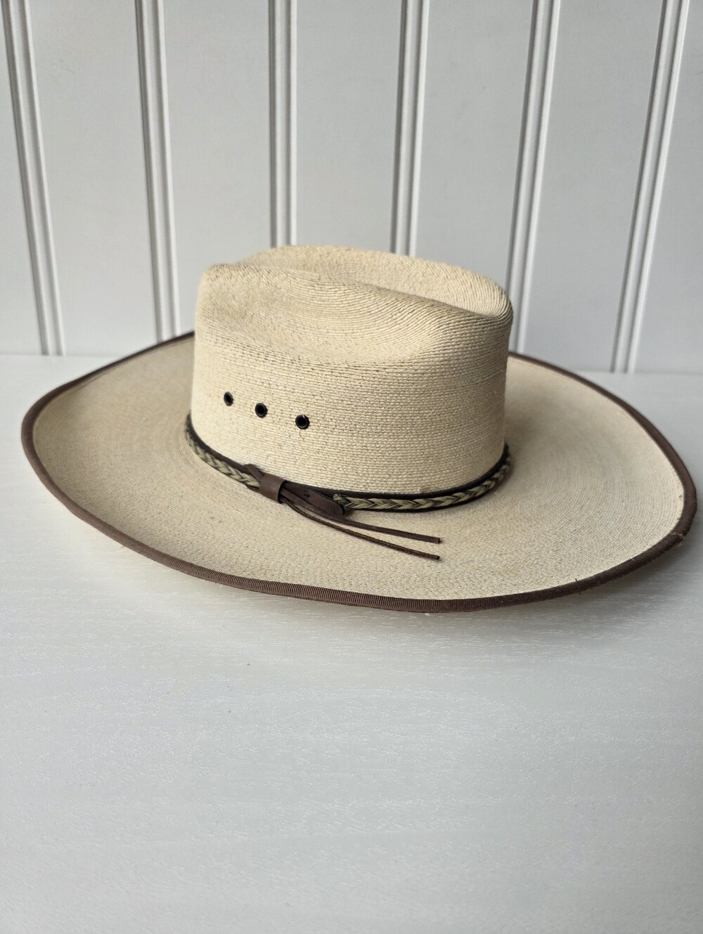 Wrangler Twenty X Western Straw Cowboy Hat Cream 57 7 1/8